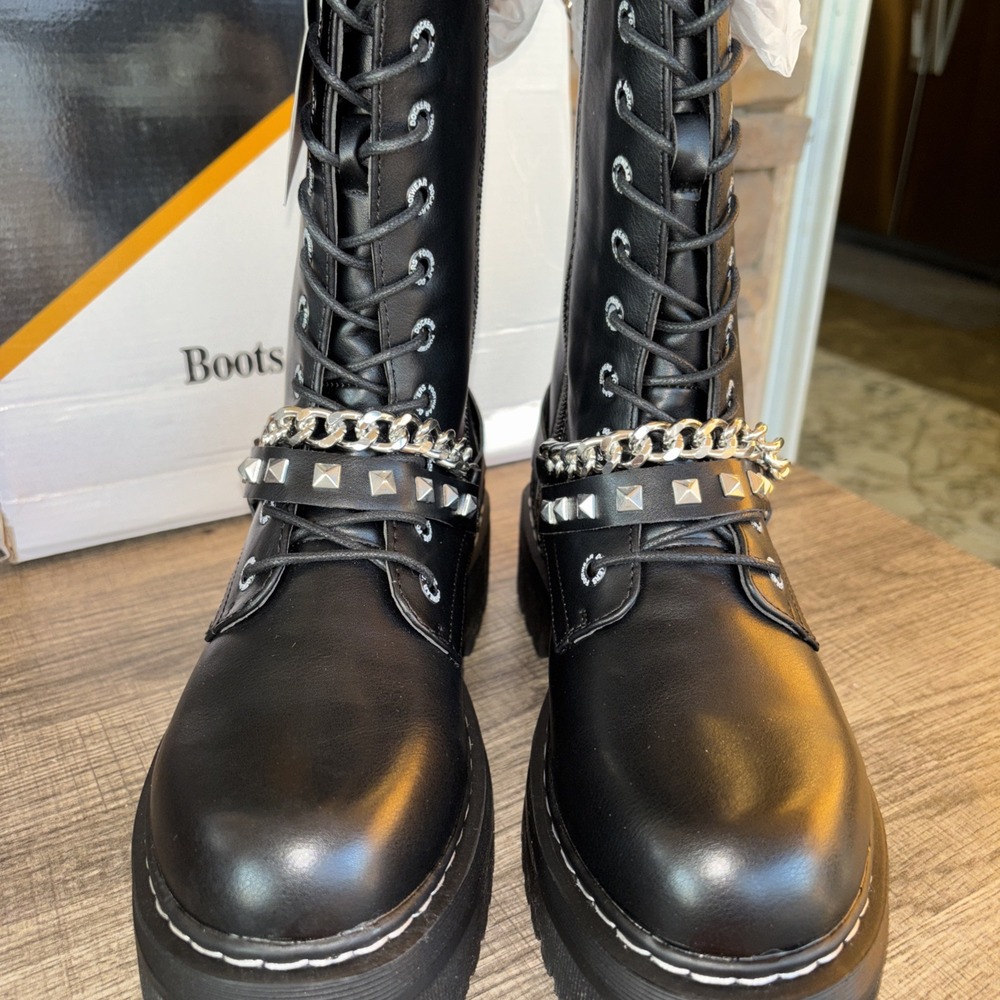 NEW Dockers by Gerli Women's 45vl212 Black Mid Calf Boot Size 40 US 9